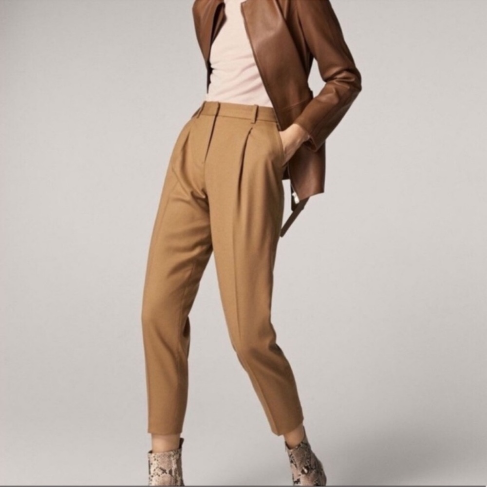 Massimo Dutti Tan Women's Trousers